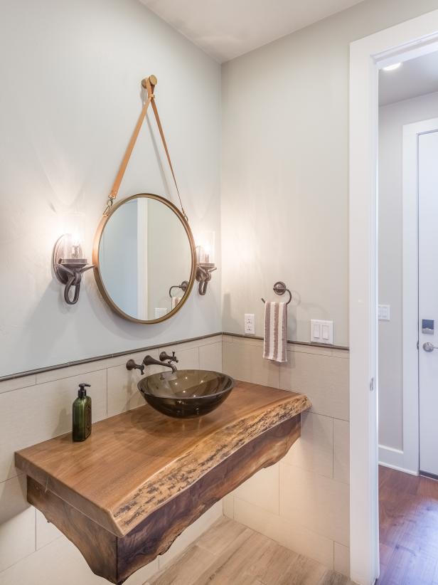 odd shaped bathroom vanity