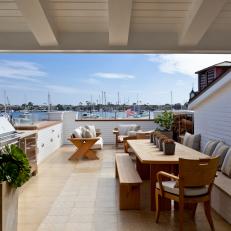 Waterfront Deck With Harbor View