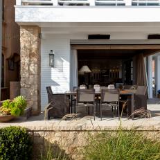 Outdoor Dining Room and Ornamental Grass