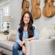 Joanna Gaines in Living Room