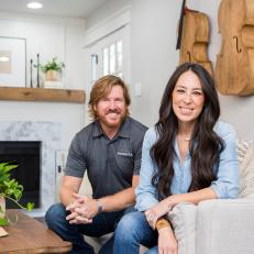 Chip and Joanna Gaines in the Living Room