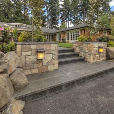Boulders, Rock Wall Offer Natural Style