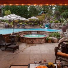 Backyard Patio, Hot Tub and Pool