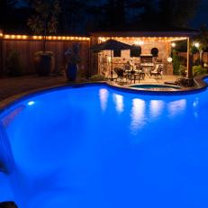 Pool and Lounge at Night