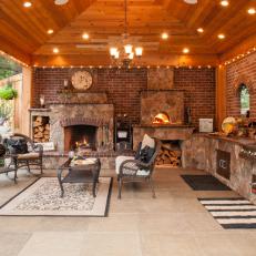 Outdoor Living Room and Kitchen