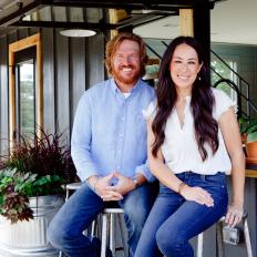 Chip and Joanna Gaines on New Back Patio