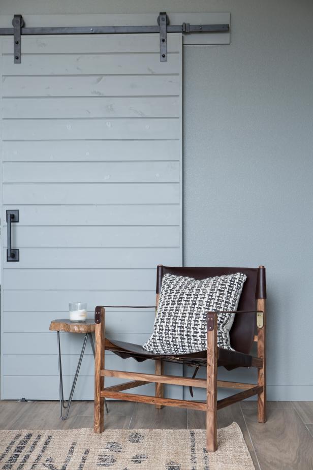 grey bedroom chair