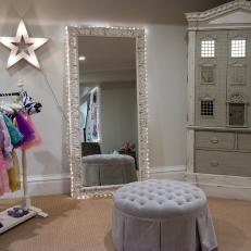 Playroom With Dress Up Hanging Rack