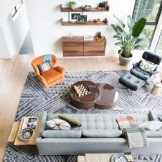 Spacious Living Room Is Modern, Cozy