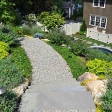 Garden Path Leads Through Expertly Landscaped Acreage