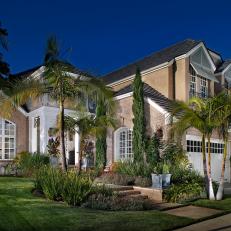 California Home With Tropical Entrance