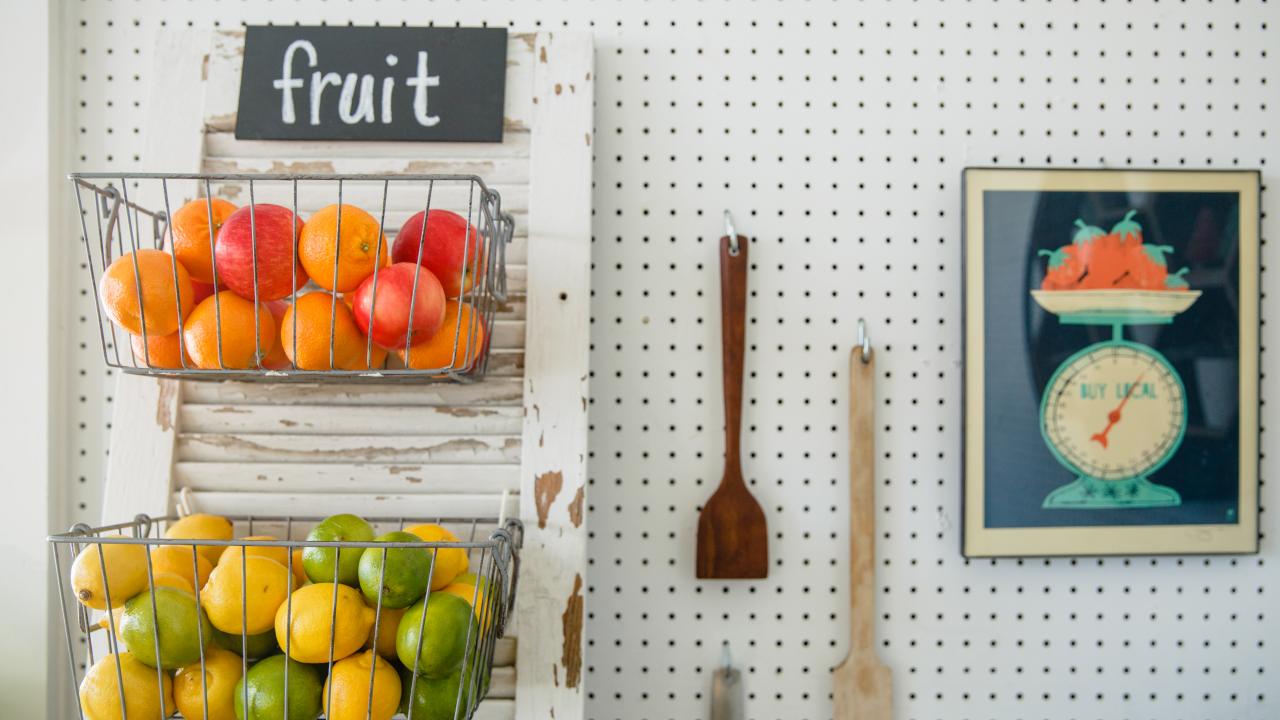 Upcycled Fruit Basket Centerpiece Planter