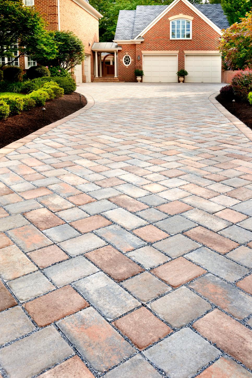 Stone Paver Driveway Brings Warmth and Texture to Home's Exterior | HGTV