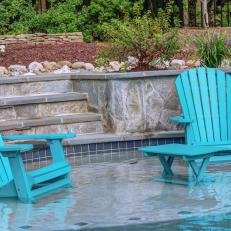 Relaxation in Partially Submerged Chairs on Pool Platform