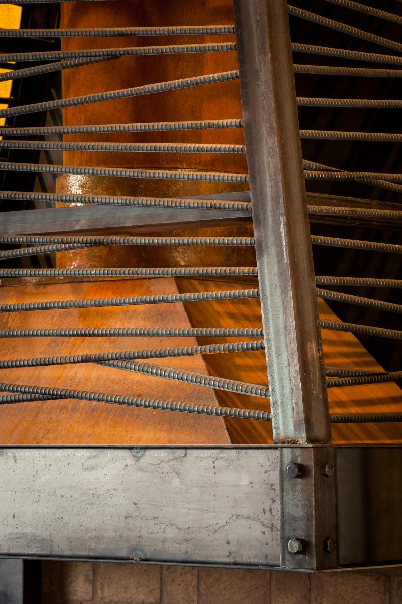 Rebar Detail of Fireplace Surround