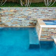 Modern Fountains Meet Luxe Outdoor Spa