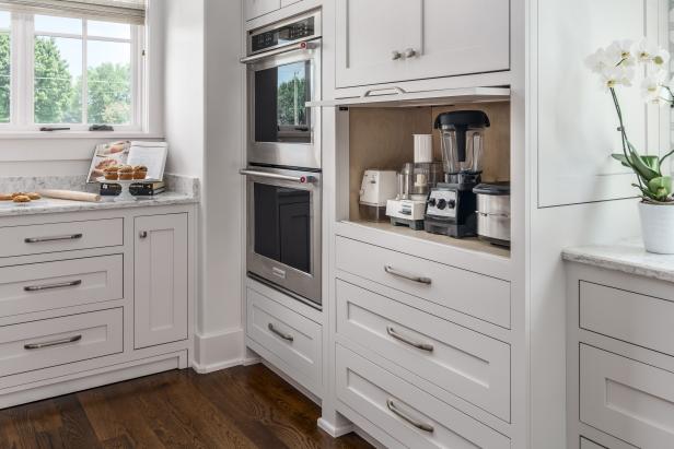 White Kitchen Cabinets and Appliances | HGTV
