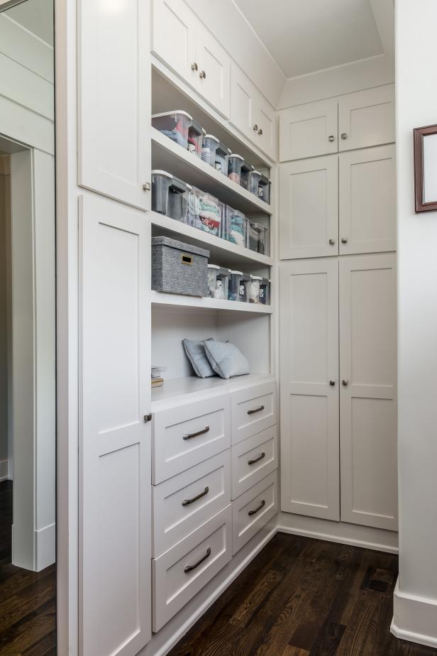 White Walk-In Closet