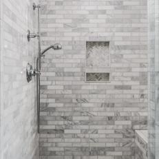 Master Bathroom Marble Shower