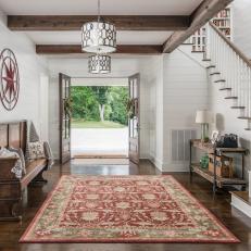 Country Foyer With Pew