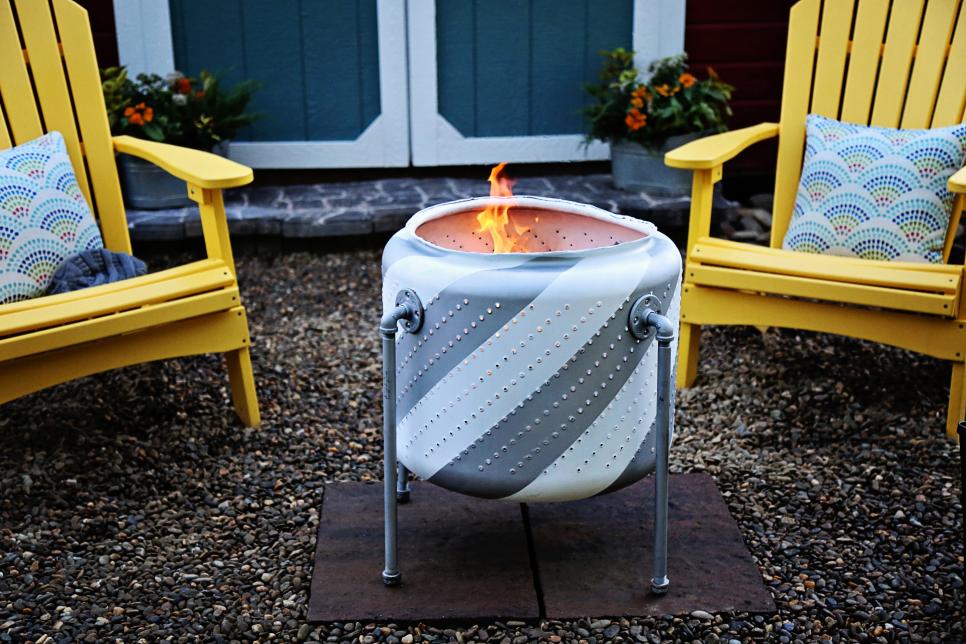 55 Gorgeous Fire Pit Ideas And Diys, Seasonal Trends Outdoor Round Steel Fire Pit