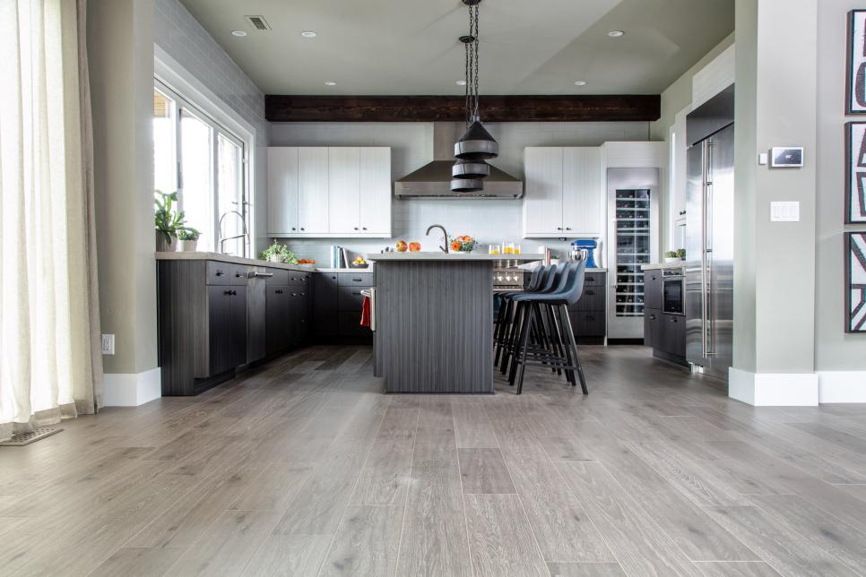 30 Kitchen Flooring Options And Design, Gray Laminate Flooring Kitchen Ideas
