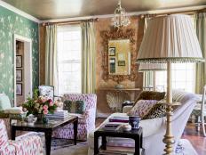 Antique Living Room with Eclectic Flair