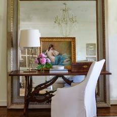 Traditional Console Table and Mirror