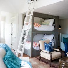 Guest Room Includes Cozy, Reclaimed Wood Bunk Beds