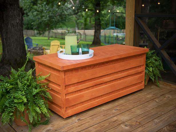 Thompson & Cabot | Wood Storage Bench Beauty
