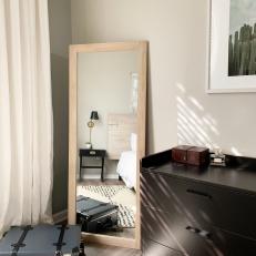 Floor Mirror in Bedroom