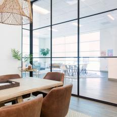 Conference Room With Leather Chairs