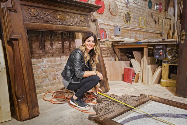 Alison Victoria, host of HGTV NetworkÕs series Windy City Rehab works with Ari Smejkal (not pictured) on finishes for her homes at the Hammer Design Group. (talent)