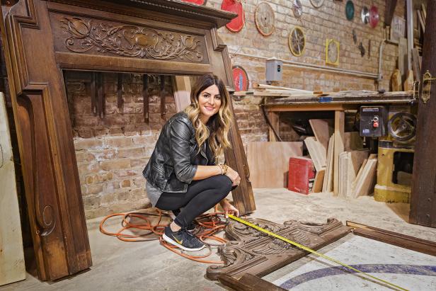 Alison Victoria, host of HGTV NetworkÕs series Windy City Rehab works with Ari Smejkal (not pictured) on finishes for her homes at the Hammer Design Group. (talent)