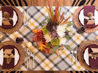 Wow Thanksgiving guests with a beautifully set table. 