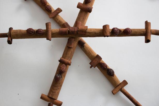 Learn how to make a DIY cinnamon stick snowflake to accent your home.