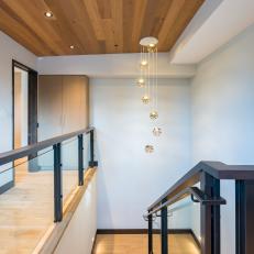 Modern Stairway With Pendants