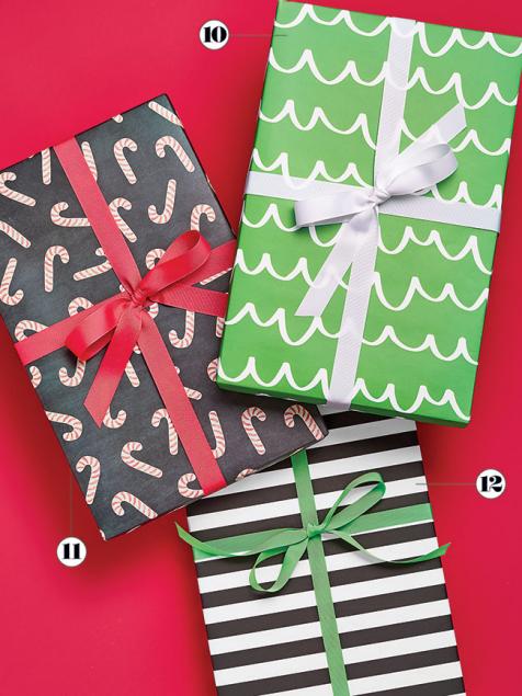 DIY Color XL Preppy Stripe Red Hot Pink Wrapping Paper | Zazzle