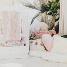 Shabby Chic Nursery With Heart Pillow