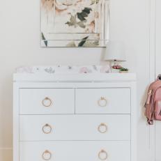 White Dresser With Changing Pad