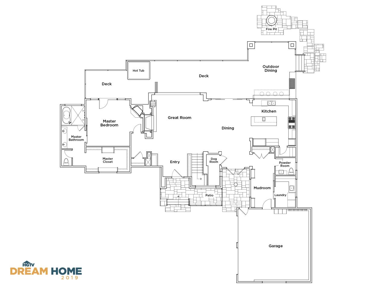 Discover the Floor Plan for HGTV Dream Home 2019 HGTV Dream Home 2019