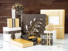 HGTV shows you clever ways to use wrapping paper to wrap and embellish your gifts.
