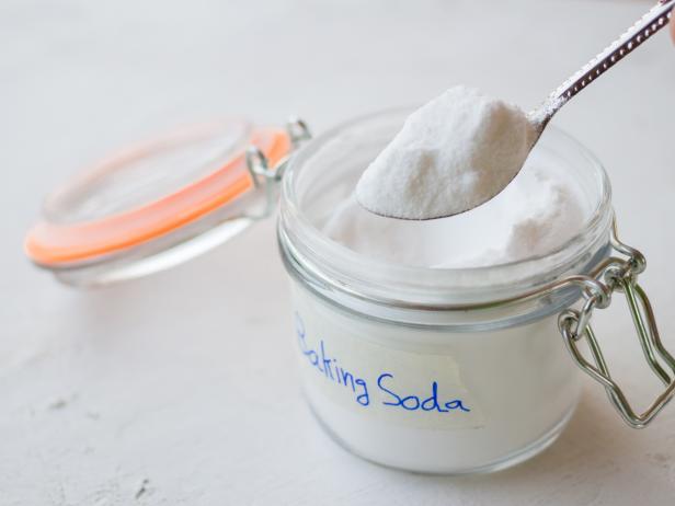 Baking soda in the laundry for cleaner clothes.