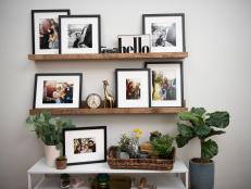 Don’t break the bank with a store-bought shelf, DIY a custom photo ledge you’ll be proud to display in your space.