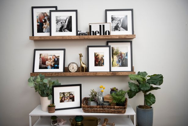 DIY Wooden Picture Ledge | HGTV