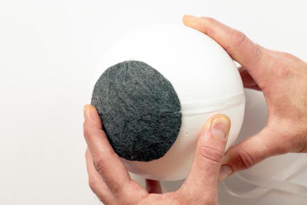 HGTV shows you how to make your own modern holiday kissing ball from felt.