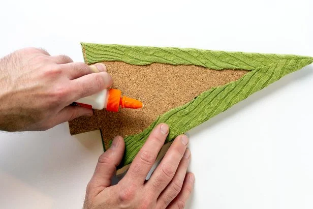 Make your own fabric tree decor for the holidays.