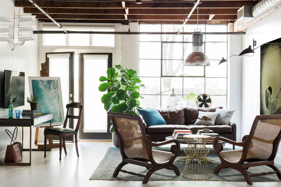A renovated loft with a fresh new look with unique highlights. 