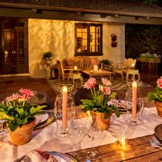 Candles, Flowers Add Romantic Touch
