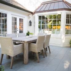 Back Patio Becomes Versatile Dining Space
